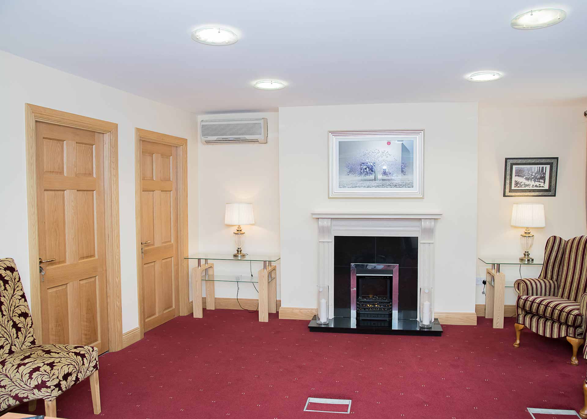 Interior of a Ramon Massey & Son's funeral home in straffan