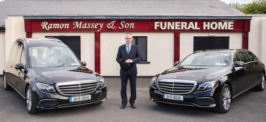 Outside of the Massey Ramon & Son funeral home in Kildare