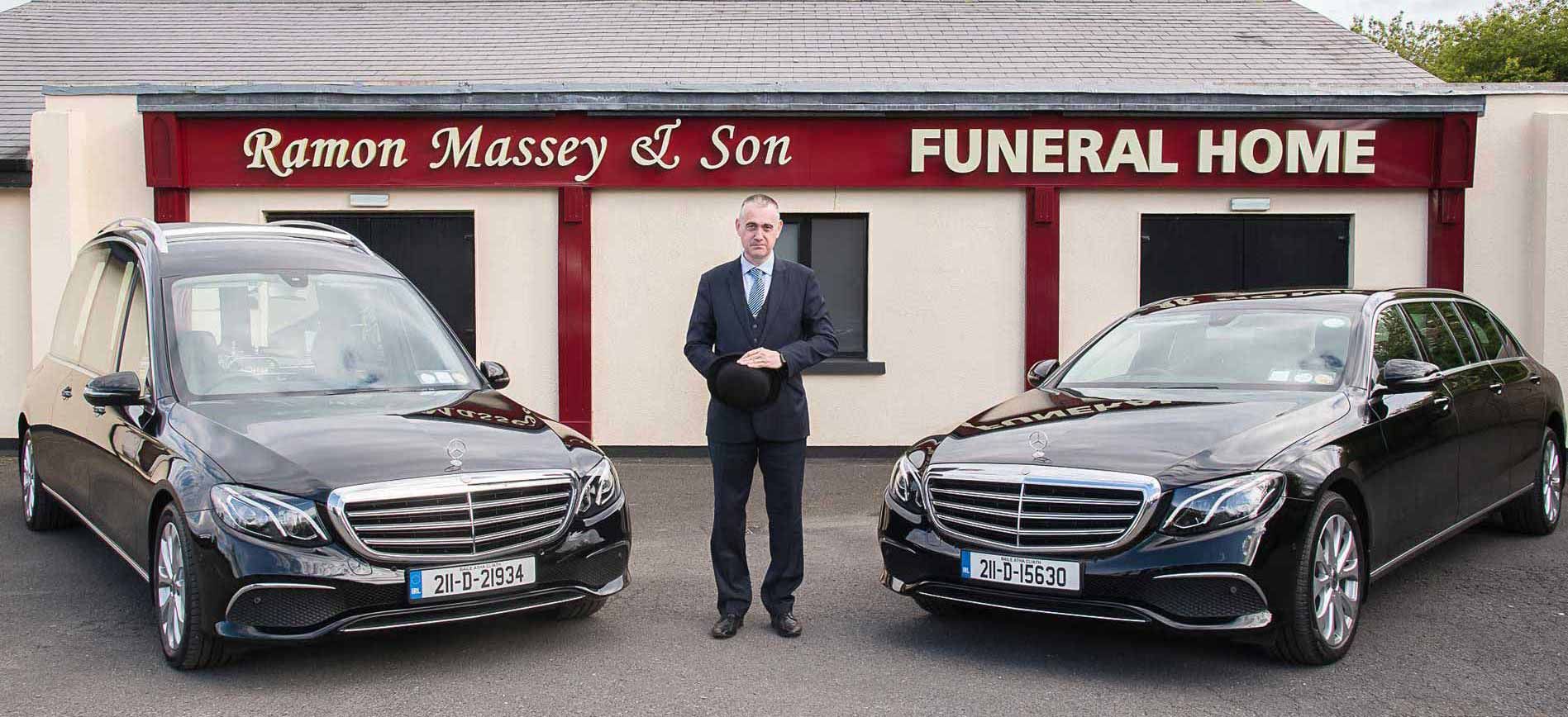 Outside of the Massey Ramon & Son funeral home in Kildare